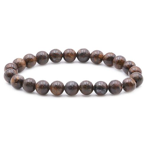 Bracelet Boule 08mm Bronzite AB