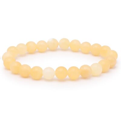 Bracciale Ball 08mm Calcite Arancio AB