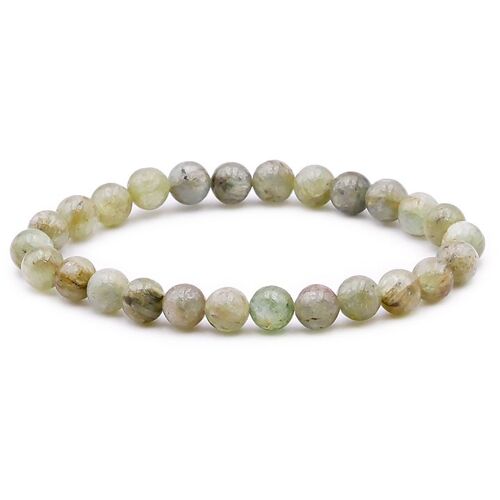 Bracelet Boule 08mm Cyanite Verte A (07-08mm)