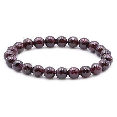 Bracciale Palla 08mm Rosso Almandino Granato A (07-08mm)