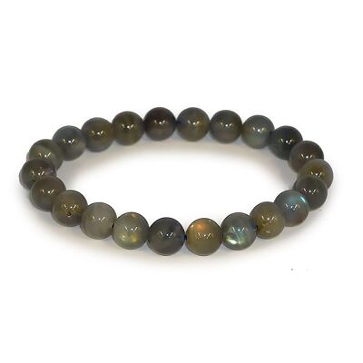 Bracciale Sfera 08mm Labradorite AA (07.5-08.5mm)