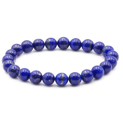 Ball Bracelet 08mm Lapis Lazuli AA+