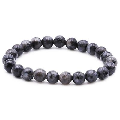 Pulsera Bola 08mm Larvikite AB