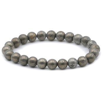 Bracelet Boule 08mm Pyrite A