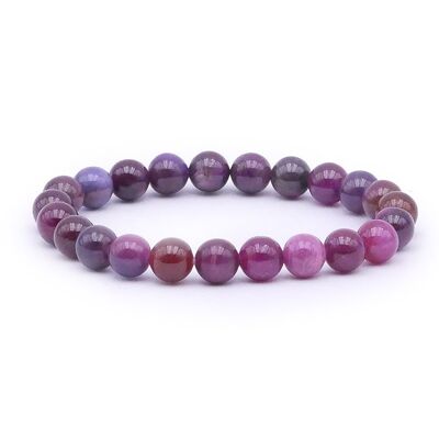 Bracelet Ball 08mm Ruby AA (07-08mm)