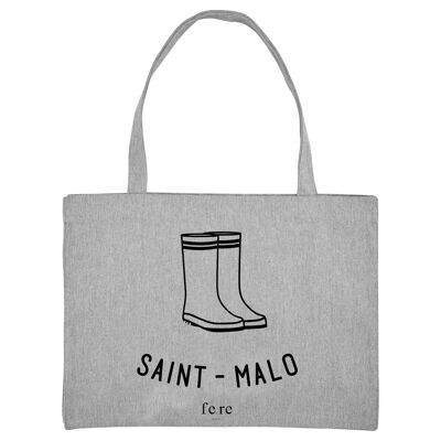 Shopping Bag XL France - Noir - Saint Malo