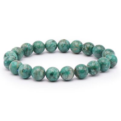 Bracciale Palla 10mm Chrysocolla Perù AA+ (09.5-10.5mm)