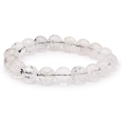 Ball Bracelet 10mm Crystal Herkimer A (10.5-11.5mm)