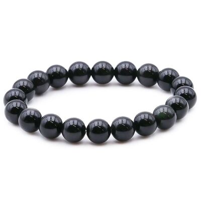 Celestial Eye Obsidian Ball Bracelet 10mm A