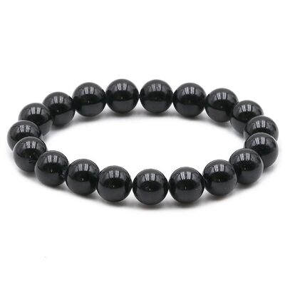 Brazalete Bola 10mm Turmalina Negra A