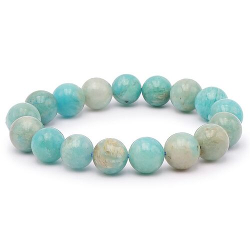 Bracelet Boule 12mm Amazonite Pérou A