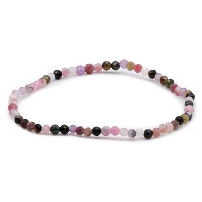 Faceted Bracelet 03mm Multicolor Tourmaline A