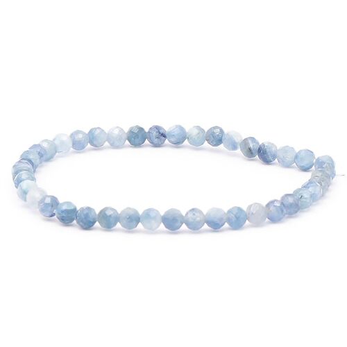 Bracelet Facetté 04mm Cyanite Bleue AA