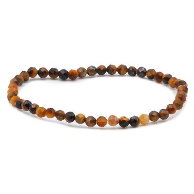 Faceted Bracelet 04mm Tiger Eye A+