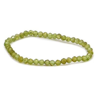 Faceted Bracelet 04mm Peridot A+