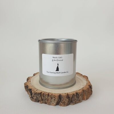 Paint pot candle - Rocksalt & driftwood