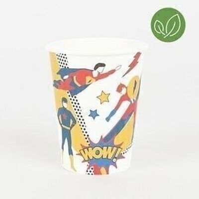 8 Paper cups: superheroes 2