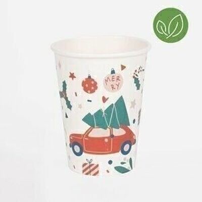 8 Paper Cups: Christmas