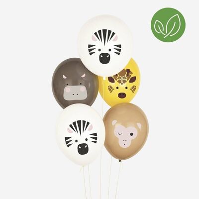 5 Balloons: mini safari