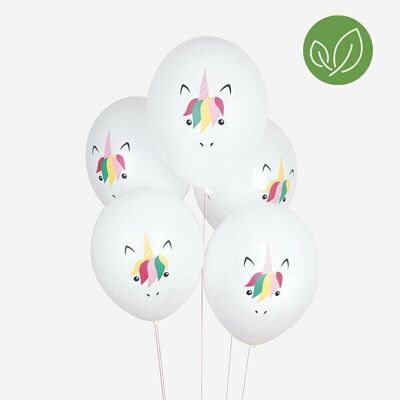 5 Luftballons: Mini-Einhorn