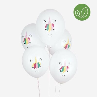 5 Balloons: mini unicorn