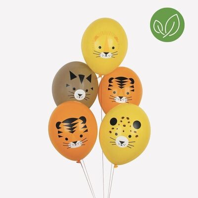 5 Luftballons: Mini-Katzen