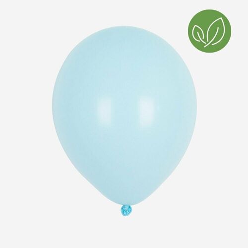 10 Ballons de baudruche : bleu pastel