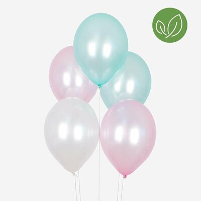 10 Luftballons: Metallic-Pastell