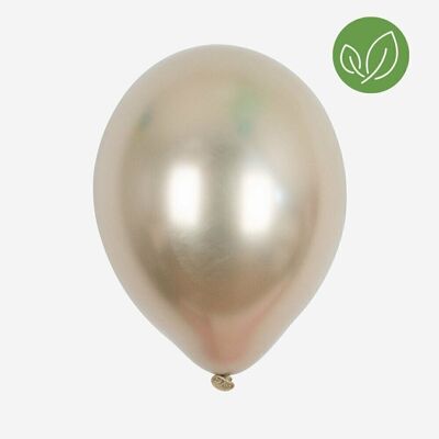 5 balloons: gold chrome