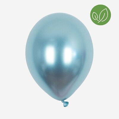 5 Balloons: chrome blue