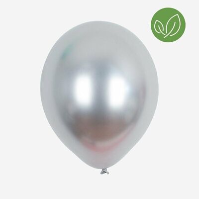 5 Luftballons: Silberchrom
