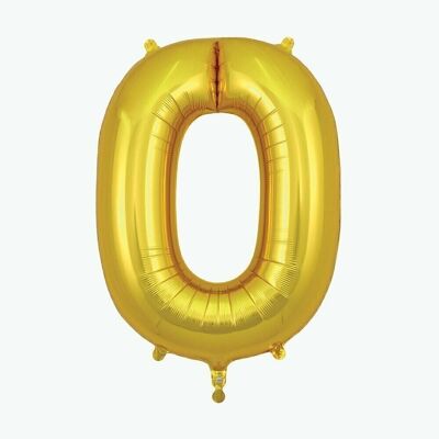 Golden number balloon: number 0