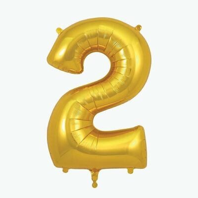 Golden number balloon: number 2