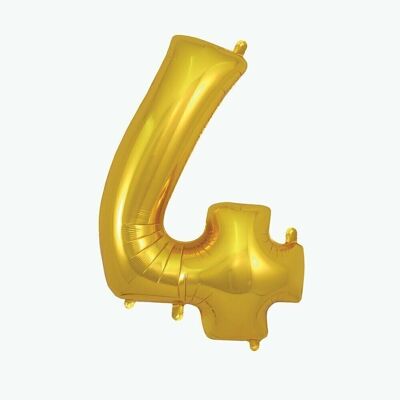 Golden number balloon: number 4