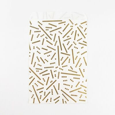 10 bolsillos de papel: perlas doradas