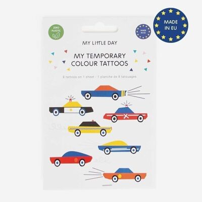 8 Tatuajes temporales: coches