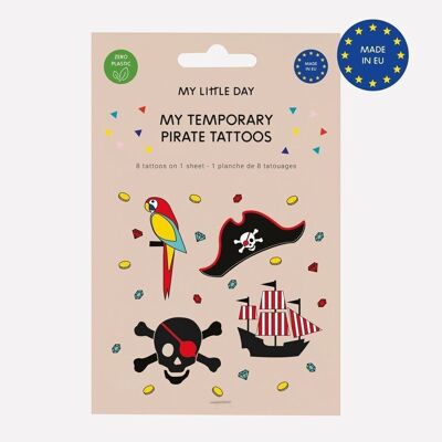 8 Tatouages éphémères : pirate