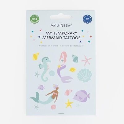8 Temporary tattoos: mermaid