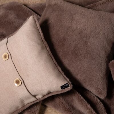 Kissen Conscious Wool Taupe