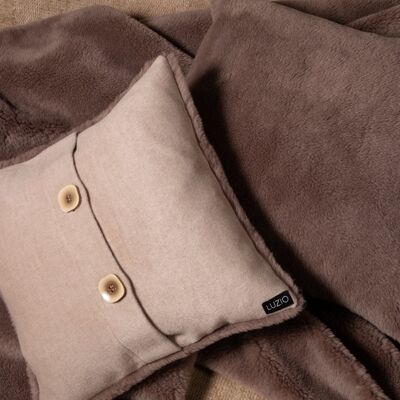 Kissen Conscious Wool Taupe