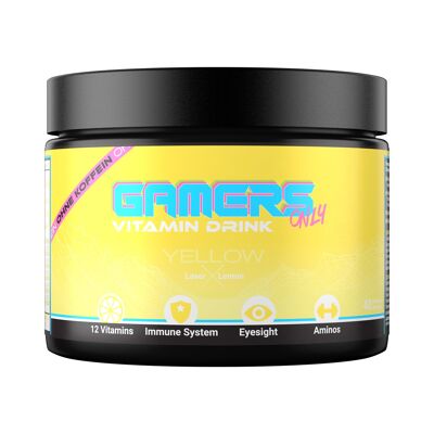 GAMERS ONLY Vitamin Drink YELLOW Laser Lemon 200 g