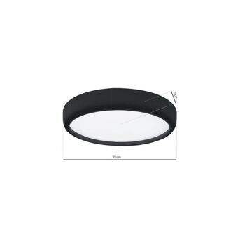 Milagro Plafonnier Gea Noir 36W LED 6