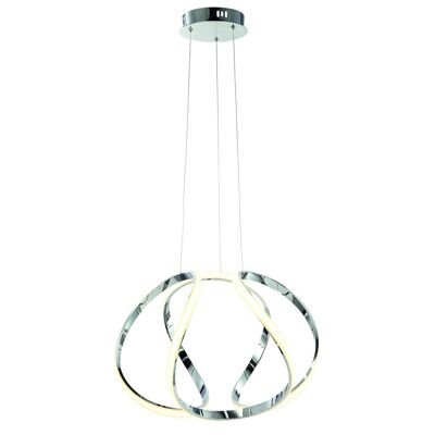 Milagro Lámpara Colgante Globo 50W LED Cromo