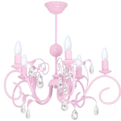 Milagro Chandelier Mia Pink 2