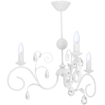 Milagro Chandelier Mia White 1