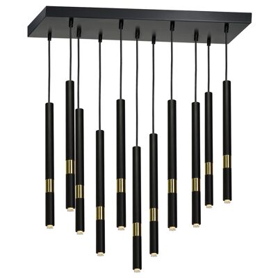 Milagro Pendant Lamp Monza Black /Gold 8W 2