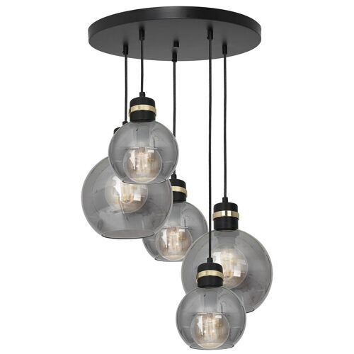 Milagro Pendant Lamp Omega Black /Gold Circle