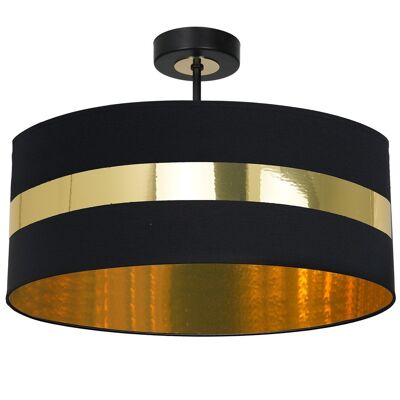 Milagro Lampada da Soffitto Palmira Nero/Oro 60W