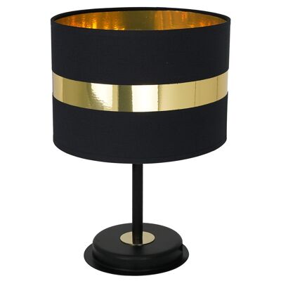Milagro Table Lamp Palmira Black /Gold 60W