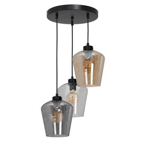 Milagro Pendant Lamp Santiago Mix Black